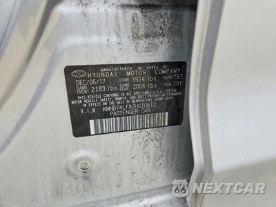 Zdjęcie 13 z 13 samochodu: 2018 HYUNDAI ELANTRA SE VIN:KMHD74LF8JU610612 - miniatura