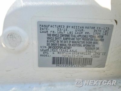 Zdjęcie 12 z 12 samochodu: 2015 NISSAN VERSA NOTE S PLUS VIN:3N1CE2CP3FL427027 - miniatura