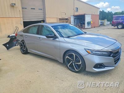 Czwarte zdjęcie samochodu z boku: 2021 HONDA ACCORD SPORT VIN:1HGCV2F31MA015183 - miniatura