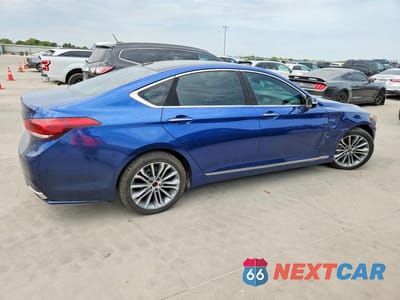 Trzecie zdjęcie samochodu z tyłu: 2017 GENESIS G80 3.8 VIN:KMHGN4JE0HU171039 - miniatura