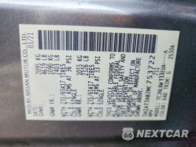 Zdjęcie 13 z 13 samochodu: 2021 NISSAN ROGUE S VIN:5N1AT3AB2MC753722 - miniatura