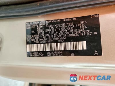 Zdjęcie 12 z 12 samochodu: 2005 TOYOTA TUNDRA DOUBLE CAB SR5 VIN:5TBDT44185S480563 - miniatura