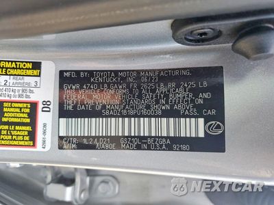 Zdjęcie 12 z 12 samochodu: 2023 LEXUS ES 350 BASE VIN:58ADZ1B18PU160038 - miniatura