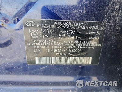 Zdjęcie 12 z 12 samochodu: 2013 HYUNDAI ELANTRA GLS VIN:5NPDH4AEXDH449996 - miniatura