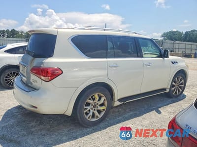 Trzecie zdjęcie samochodu z tyłu: 2012 INFINITI QX56 BASE VIN:JN8AZ2NF6C9516287 - miniatura