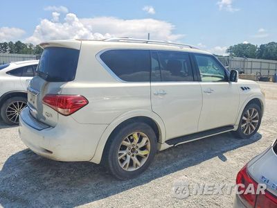 Trzecie zdjęcie samochodu z tyłu: 2012 INFINITI QX56 BASE VIN:JN8AZ2NF6C9516287 - miniatura