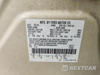 Zdjęcie 12 z 12 samochodu: 2024 FORD MAVERICK XLT TREMOR VIN:3FTTW8C97RRA80253 - miniatura
