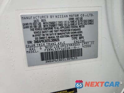 Zdjęcie 12 z 12 samochodu: 2025 NISSAN KICKS SV VIN:3N8AP6CB2SL309625 - miniatura