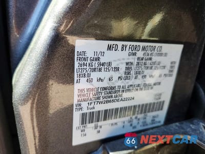 Zdjęcie 12 z 12 samochodu: 2013 FORD F250 SUPER DUTY VIN:1FT7W2B65DEA22224 - miniatura