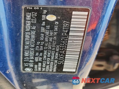 Zdjęcie 12 z 12 samochodu: 2002 BMW X5 3.0I VIN:5UXFA53562LP41197 - miniatura