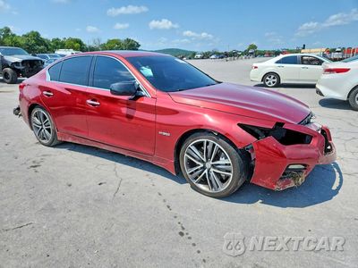 Czwarte zdjęcie samochodu z boku: 2014 INFINITI Q50 HYBRID PREMIUM VIN:JN1AV7APXEM690305 - miniatura