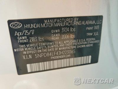 Zdjęcie 13 z 13 samochodu: 2018 HYUNDAI ELANTRA SEL VIN:5NPD84LF4JH223065 - miniatura