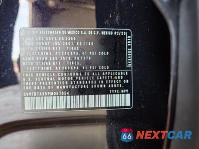 Zdjęcie 13 z 13 samochodu: 2023 VOLKSWAGEN TIGUAN S VIN:3VVFB7AX5PM067954 - miniatura