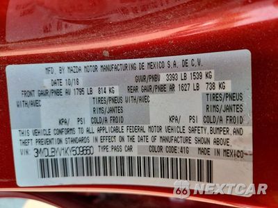Zdjęcie 13 z 13 samochodu: 2019 TOYOTA YARIS L VIN:3MYDLBYV1KY509660 - miniatura