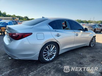 Trzecie zdjęcie samochodu z tyłu: 2020 INFINITI Q50 3.0T LUXE VIN:JN1EV7APXLM200315 - miniatura