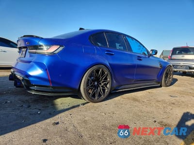 Trzecie zdjęcie samochodu z tyłu: 2021 BMW M3 COMPETITION VIN:WBS33AY03MFL32847 - miniatura