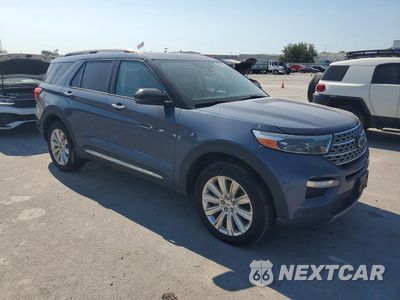 Czwarte zdjęcie samochodu z boku: 2021 FORD EXPLORER LIMITED VIN:1FM5K8FW0MNA13457 - miniatura