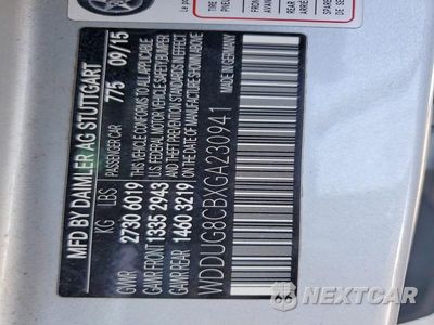 Zdjęcie 13 z 13 samochodu: 2016 MERCEDES-BENZ S 550 VIN:WDDUG8CBXGA230941 - miniatura