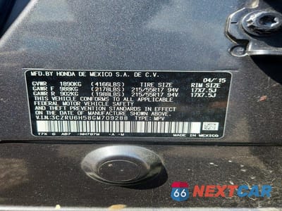 Zdjęcie 12 z 12 samochodu: 2016 HONDA HR-V EX VIN:3CZRU6H58GM709288 - miniatura
