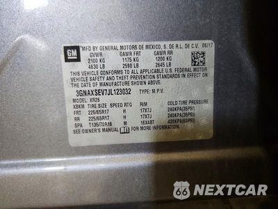 Zdjęcie 13 z 13 samochodu: 2018 CHEVROLET EQUINOX LT VIN:3GNAXSEV7JL123032 - miniatura
