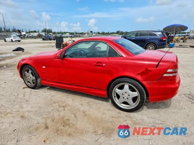Drugie zdjęcie samochodu z przodu: 1999 MERCEDES-BENZ SLK 230 KOMPRESSOR VIN:WDBKK47F0XF137949 - miniatura