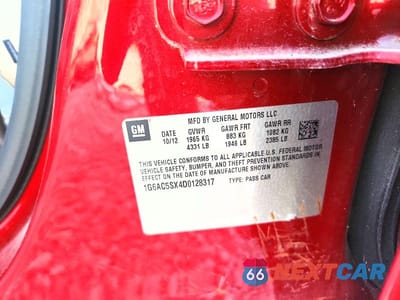 Zdjęcie 13 z 13 samochodu: 2013 CADILLAC ATS PERFORMANCE VIN:1G6AC5SX4D0128317 - miniatura