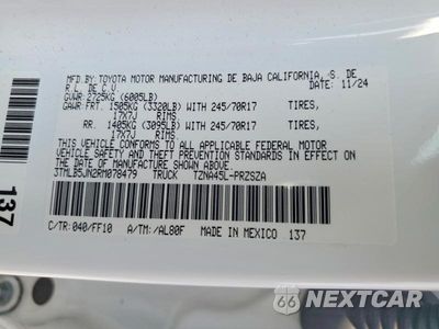 Zdjęcie 12 z 12 samochodu: 2024 TOYOTA TACOMA SR5 VIN:3TMLB5JN2RM078479 - miniatura
