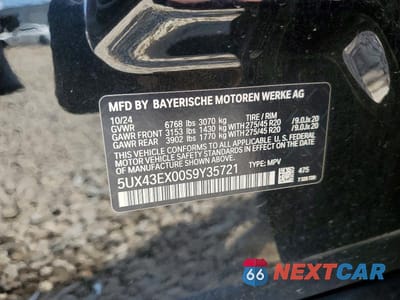 Zdjęcie 14 z 14 samochodu: 2025 BMW X6 M60I VIN:5UX43EX00S9Y35721 - miniatura