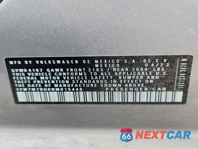 Zdjęcie 12 z 12 samochodu: 2022 VOLKSWAGEN JETTA SE VIN:3VW7M7BU0NM015448 - miniatura