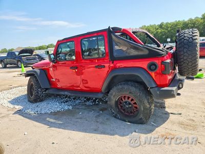 Drugie zdjęcie samochodu z przodu: 2018 JEEP WRANGLER UNLIMITED SPORT VIN:1C4HJXDG2JW139707 - miniatura