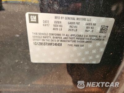 Zdjęcie 12 z 12 samochodu: 2017 CHEVROLET MALIBU LS VIN:1G1ZB5ST9HF246438 - miniatura
