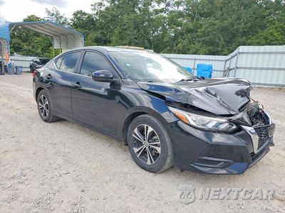 Czwarte zdjęcie samochodu z boku: 2021 NISSAN SENTRA SV VIN:3N1AB8CV6MY246814 - miniatura