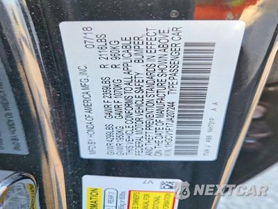 Zdjęcie 12 z 12 samochodu: 2018 HONDA ACCORD LX VIN:1HGCV1F17JA207244 - miniatura