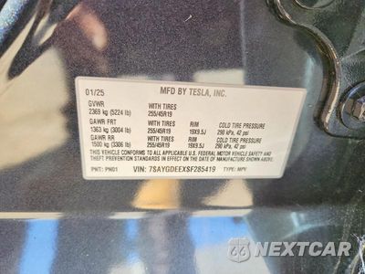 Zdjęcie 14 z 14 samochodu: 2025 TESLA MODEL Y VIN:7SAYGDEEXSF285419 - miniatura