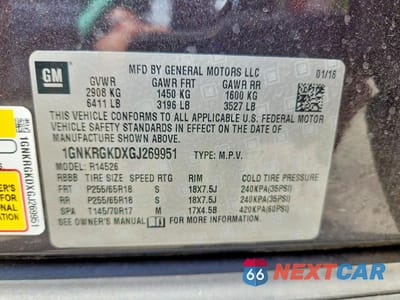 Zdjęcie 13 z 13 samochodu: 2016 CHEVROLET TRAVERSE LT VIN:1GNKRGKDXGJ269951 - miniatura