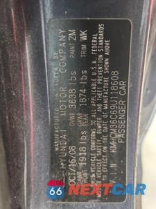 Zdjęcie 12 z 12 samochodu: 2009 HYUNDAI ACCENT GS VIN:KMHCM36C69U118608 - miniatura