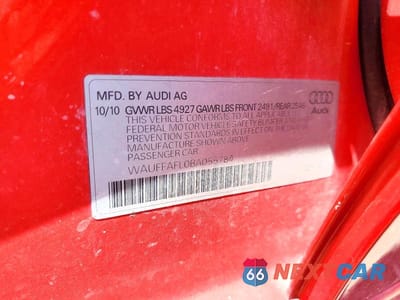 Zdjęcie 12 z 12 samochodu: 2011 AUDI A4 PREMIUM PLUS VIN:WAUFFAFL0BA055784 - miniatura