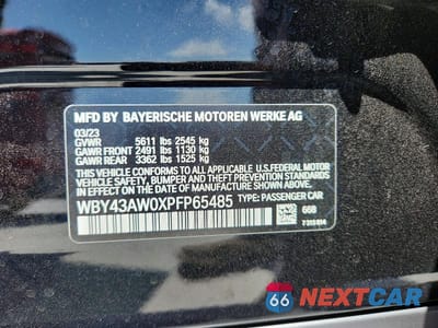 Zdjęcie 12 z 12 samochodu: 2023 BMW I4 EDRIVE 35 VIN:WBY43AW0XPFP65485 - miniatura