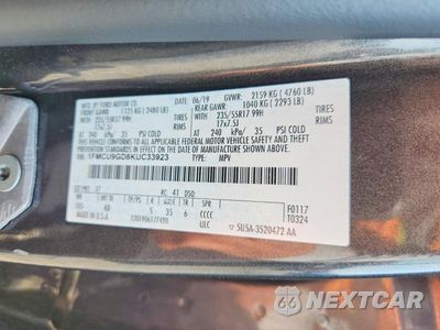 Zdjęcie 13 z 13 samochodu: 2019 FORD ESCAPE SE VIN:1FMCU9GD8KUC33923 - miniatura