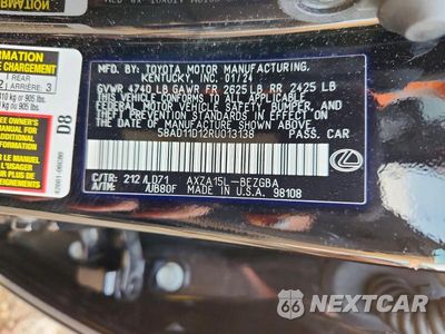 Zdjęcie 13 z 13 samochodu: 2024 LEXUS ES 250 BASE VIN:58AD11D12RU013138 - miniatura