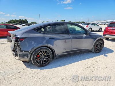 Trzecie zdjęcie samochodu z tyłu: 2021 TESLA MODEL Y VIN:5YJYGDEF7MF211786 - miniatura