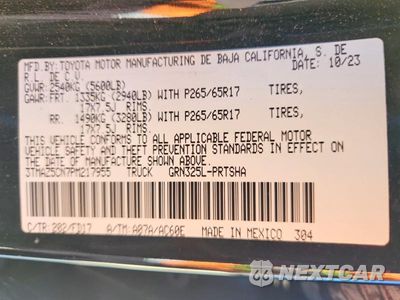Zdjęcie 13 z 13 samochodu: 2023 TOYOTA TACOMA TRD SPORT VIN:3TMAZ5CN7PM217955 - miniatura