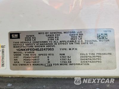 Zdjęcie 13 z 13 samochodu: 2016 CHEVROLET TRAVERSE LS VIN:1GNKVFED4GJ247963 - miniatura