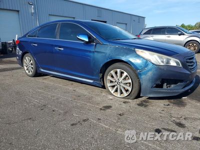 Czwarte zdjęcie samochodu z boku: 2016 HYUNDAI SONATA SPORT VIN:5NPE34AF0GH345971 - miniatura