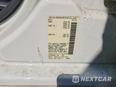 Zdjęcie 12 z 12 samochodu: 2020 NISSAN ALTIMA SR VIN:1N4AL4CV2LC174333 - miniatura