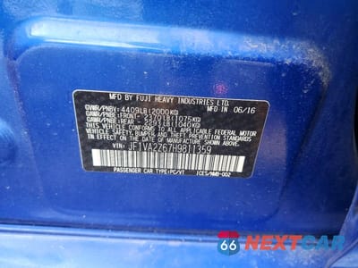 Zdjęcie 12 z 12 samochodu: 2017 SUBARU WRX STI LIMITED VIN:JF1VA2Z67H9811359 - miniatura