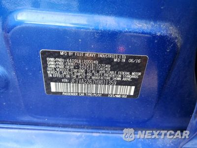 Zdjęcie 12 z 12 samochodu: 2017 SUBARU WRX STI LIMITED VIN:JF1VA2Z67H9811359 - miniatura