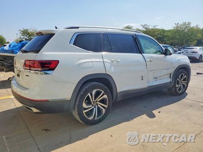 Trzecie zdjęcie samochodu z tyłu: 2021 VOLKSWAGEN ATLAS SEL PREMIUM VIN:1V2TP2CA1MC562260 - miniatura