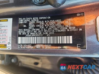 Zdjęcie 12 z 12 samochodu: 2012 TOYOTA 4RUNNER LIMITED VIN:JTEBU5JR9C5093157 - miniatura