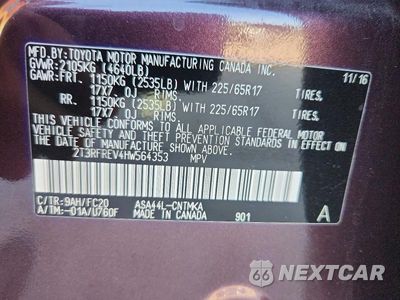 Zdjęcie 12 z 12 samochodu: 2017 TOYOTA RAV4 XLE VIN:2T3RFREV4HW564353 - miniatura